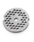 Metal grinder plate on a white background