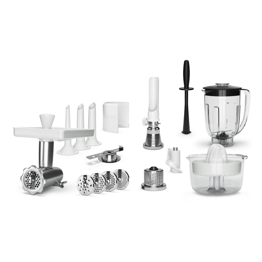 Blender attachment bundle displayed on a white background