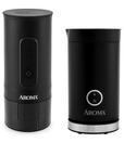 AROMA Portable Espresso Maker Plus 4-in-1 Hot & Cold Milk Frother