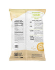 Back view of a 3.5 lb bag of Blended Creme Pistachio Flavored Drink Mix, showing product details, nutrition facts, mixing directions, and a circular gold seal on a white background.