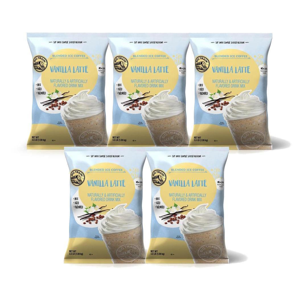 Big Train Blended Ice Coffee - 3.5 lb bags - Case of 5 - Single Flavor
