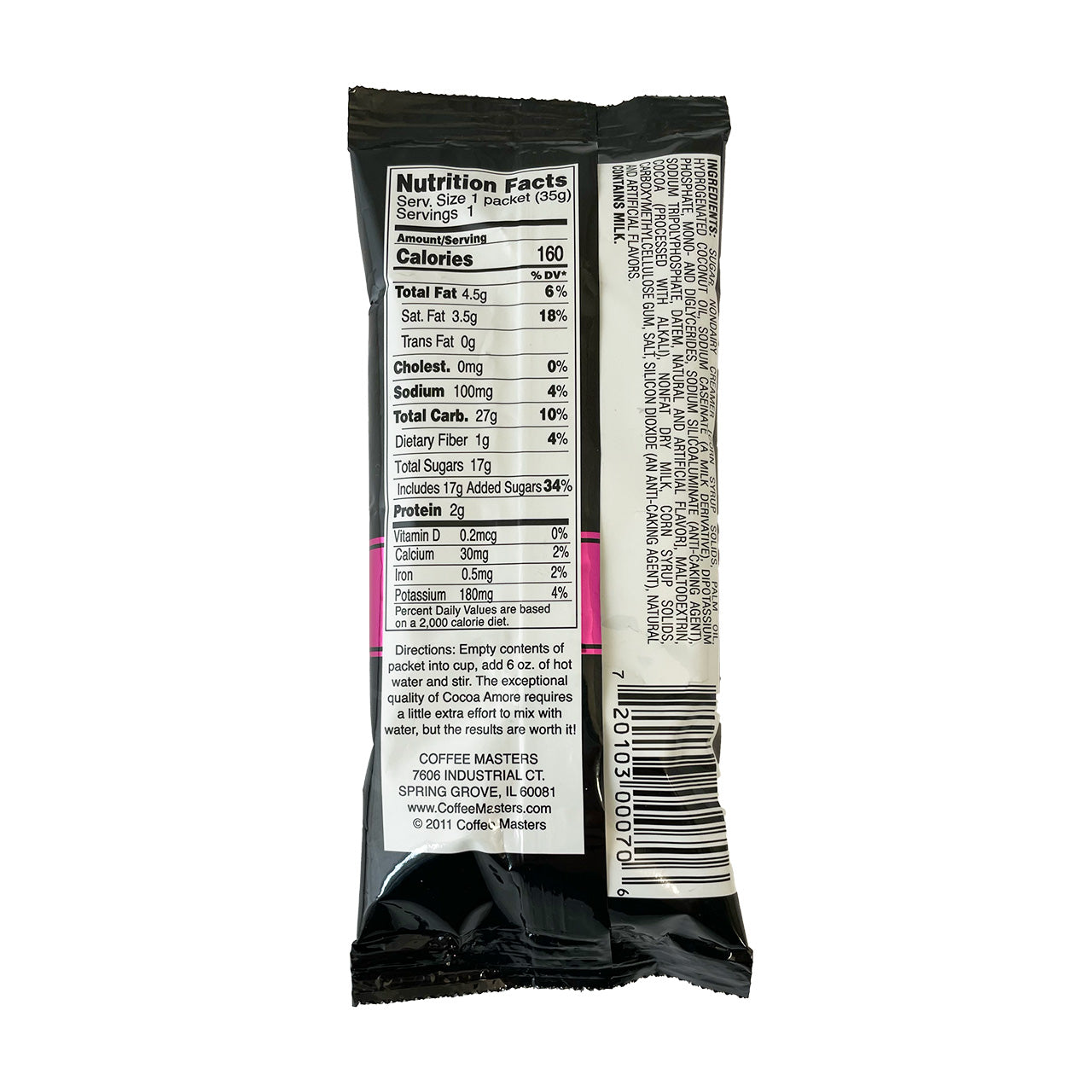 Cocoa Amore Hot Cocoa Single Serving