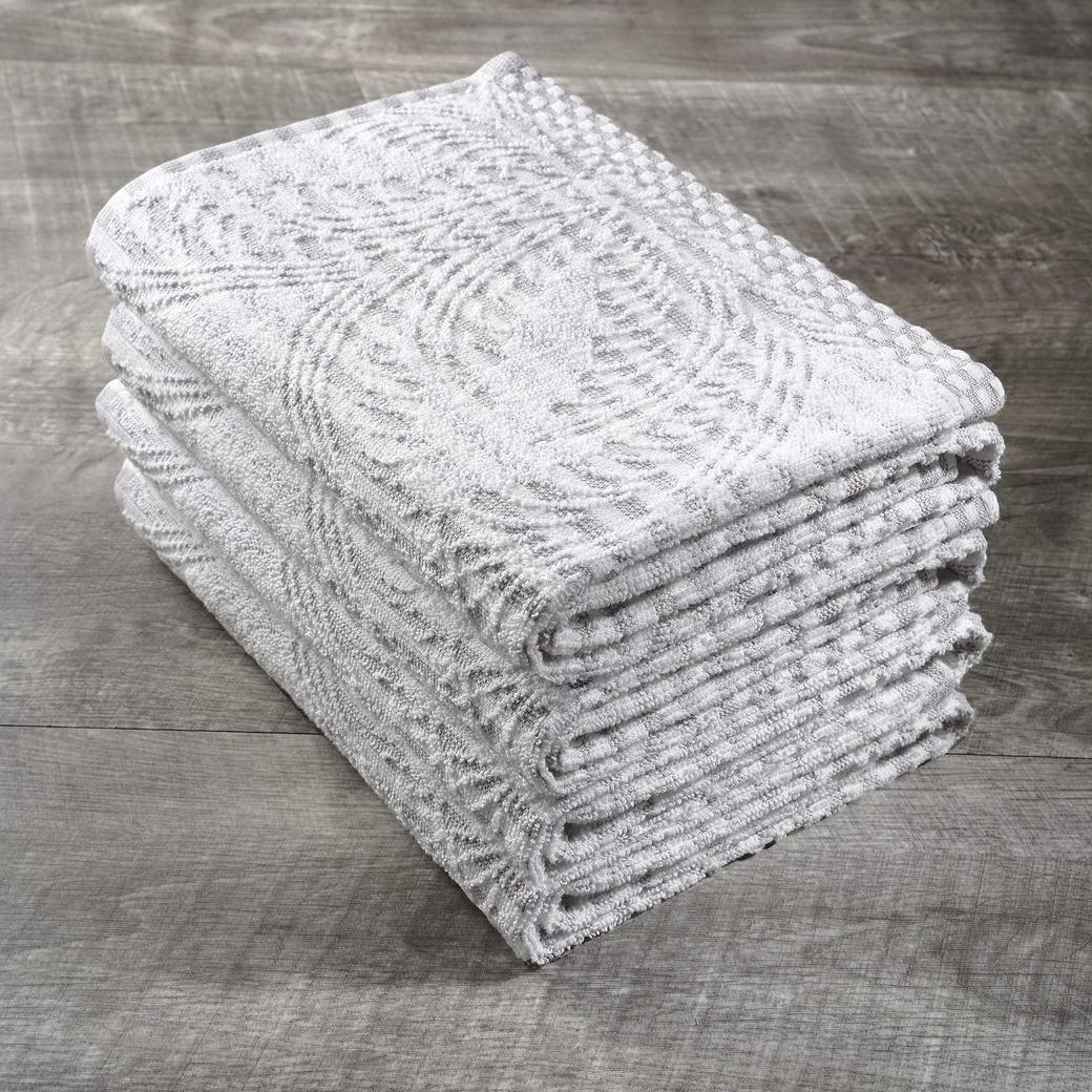 Delilah Home 100% Organic Cotton Kitchen Towels, set of 4 - Thumbnail 3