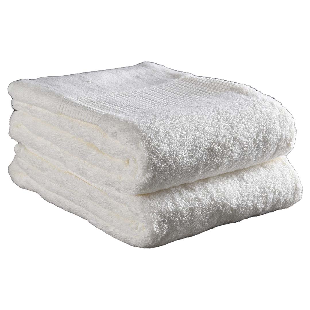 Delilah Home 100% Organic Cotton Face Towels, set of 2 - Ivory | J.L. Hufford