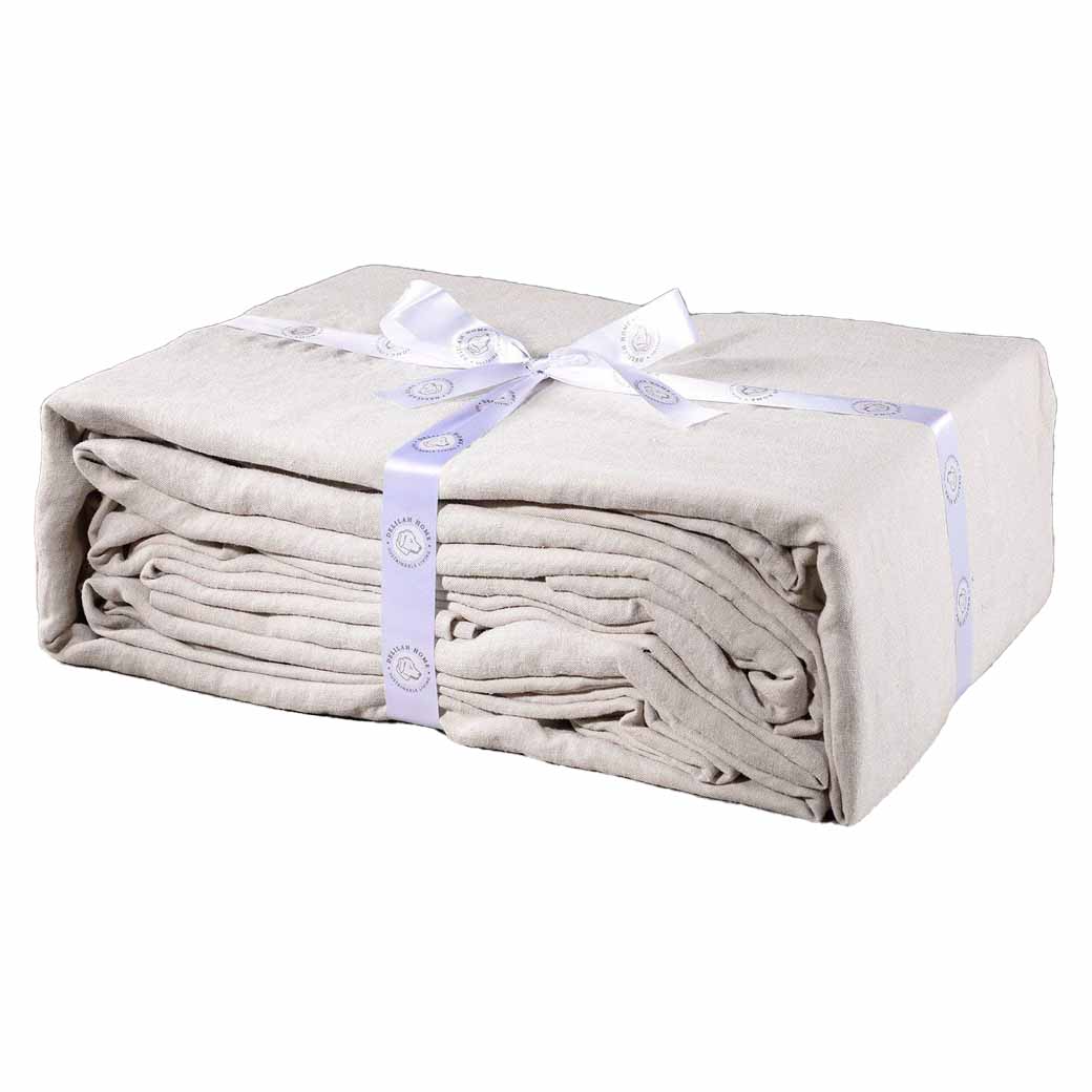 Delilah Home 100% Organic Hemp Duvet Cover - Thumbnail 4