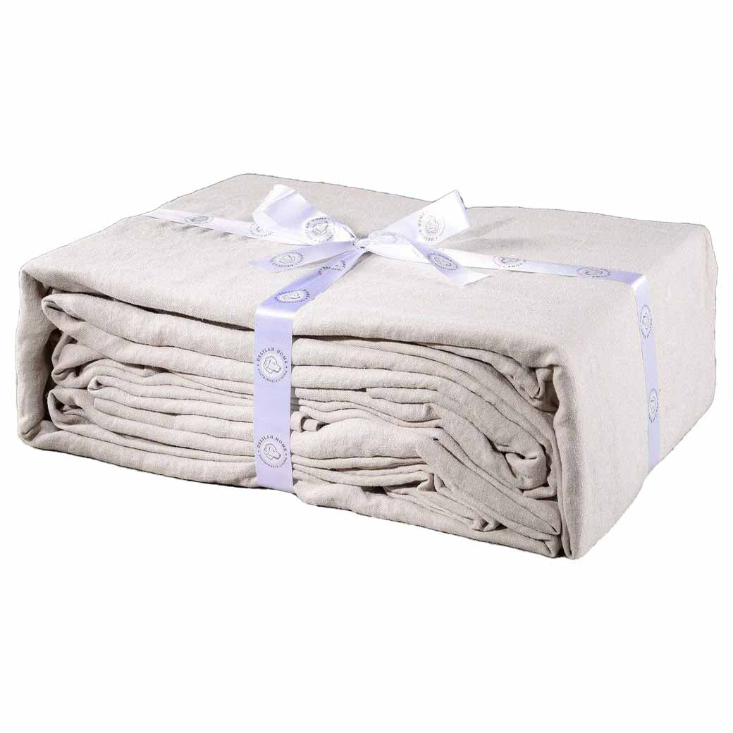 Delilah Home 100% Organic Hemp Fitted Sheet - Thumbnail 3