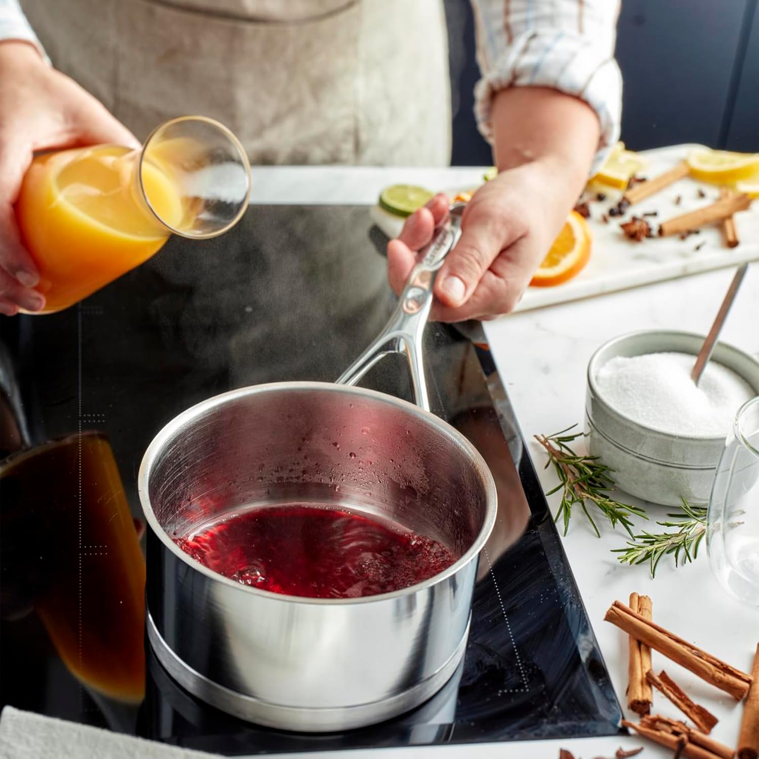 Demeyere Atlantis 3.2-qt Stainless Steel Saucepan - Thumbnail 4