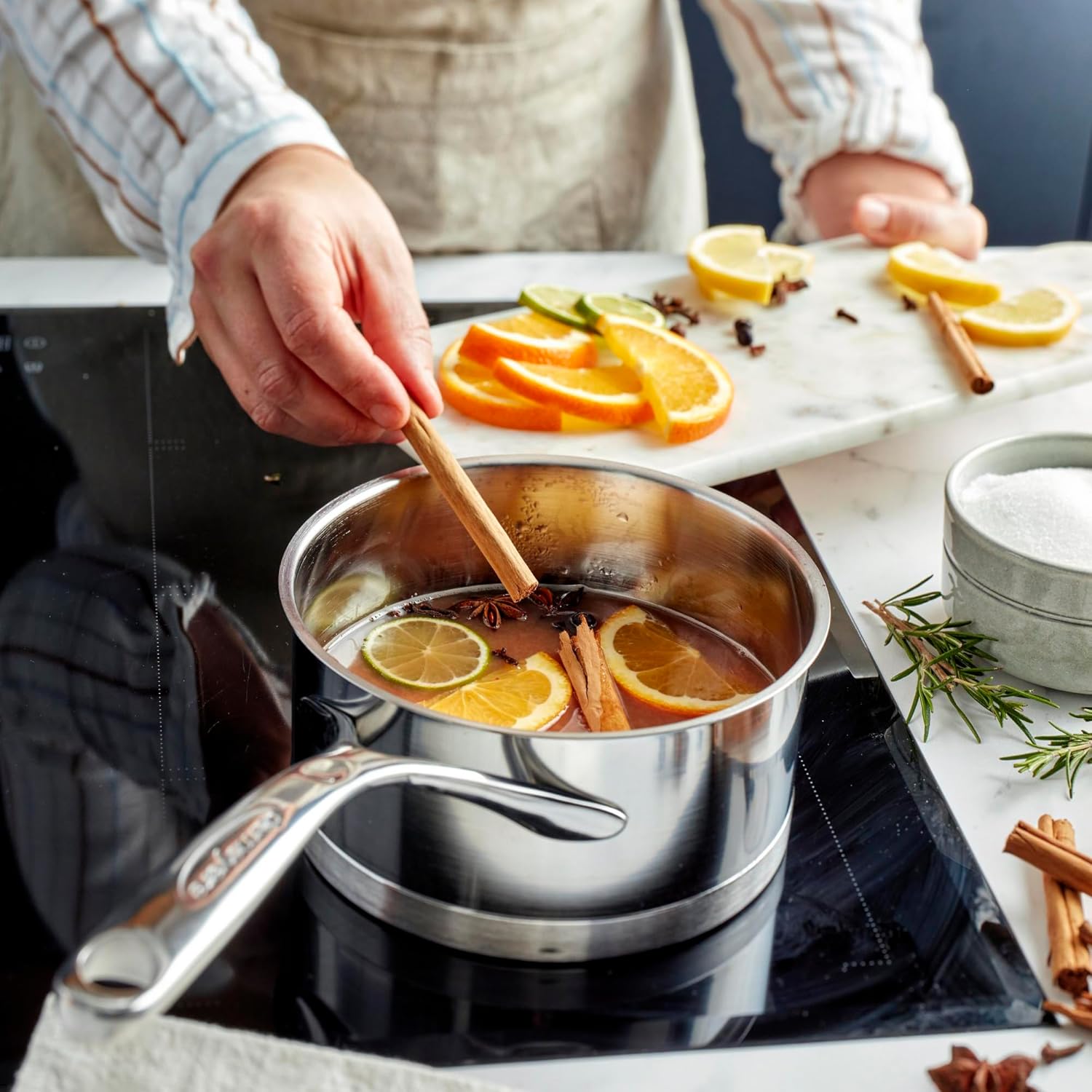 Demeyere Atlantis 3.2-qt Stainless Steel Saucepan - Thumbnail 3