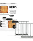 Dualit Lite Sandwich Cage packaging with a sandwich illustration on a white background