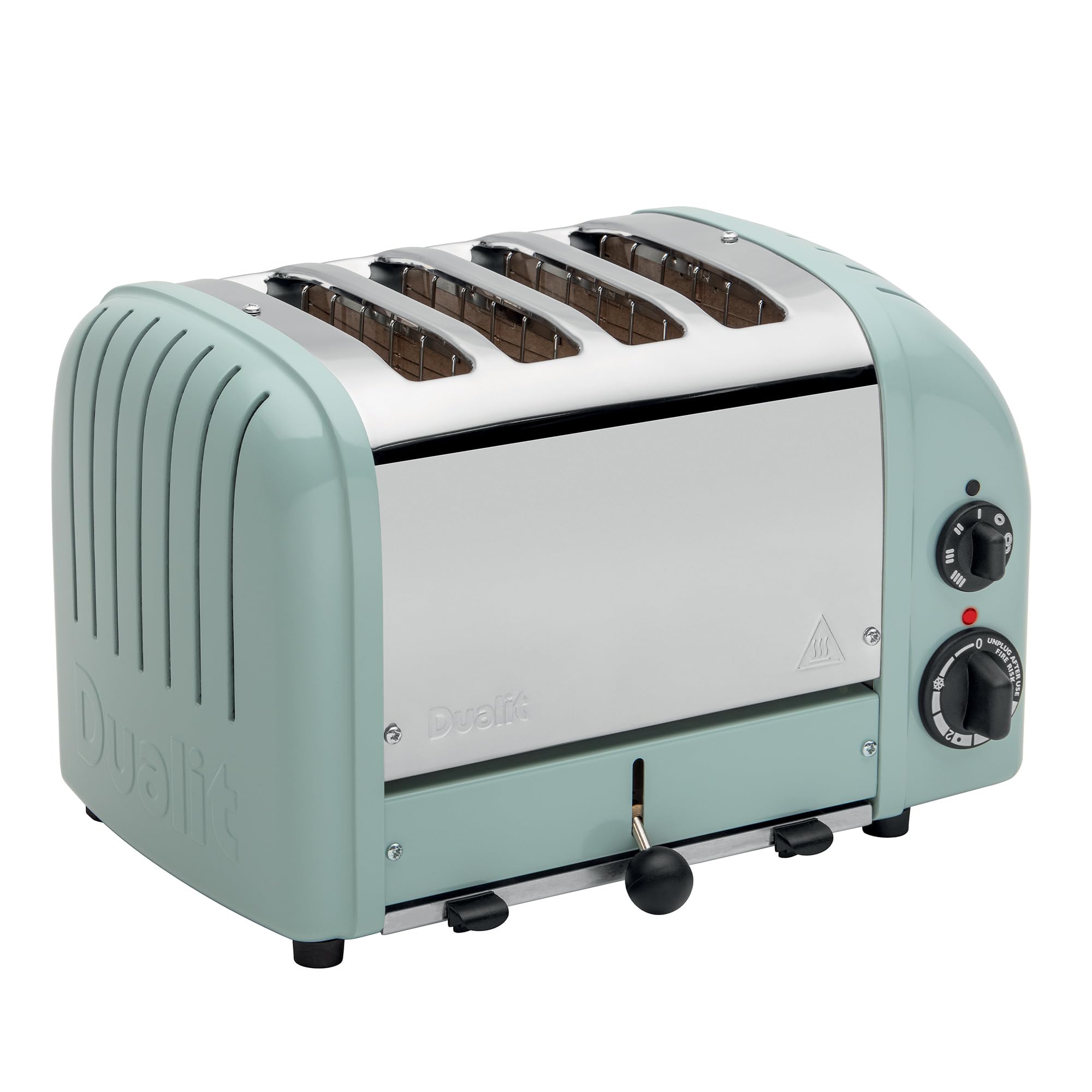 Dualit eucalyptus New Generation 4 Slice Toaster displayed on a white background