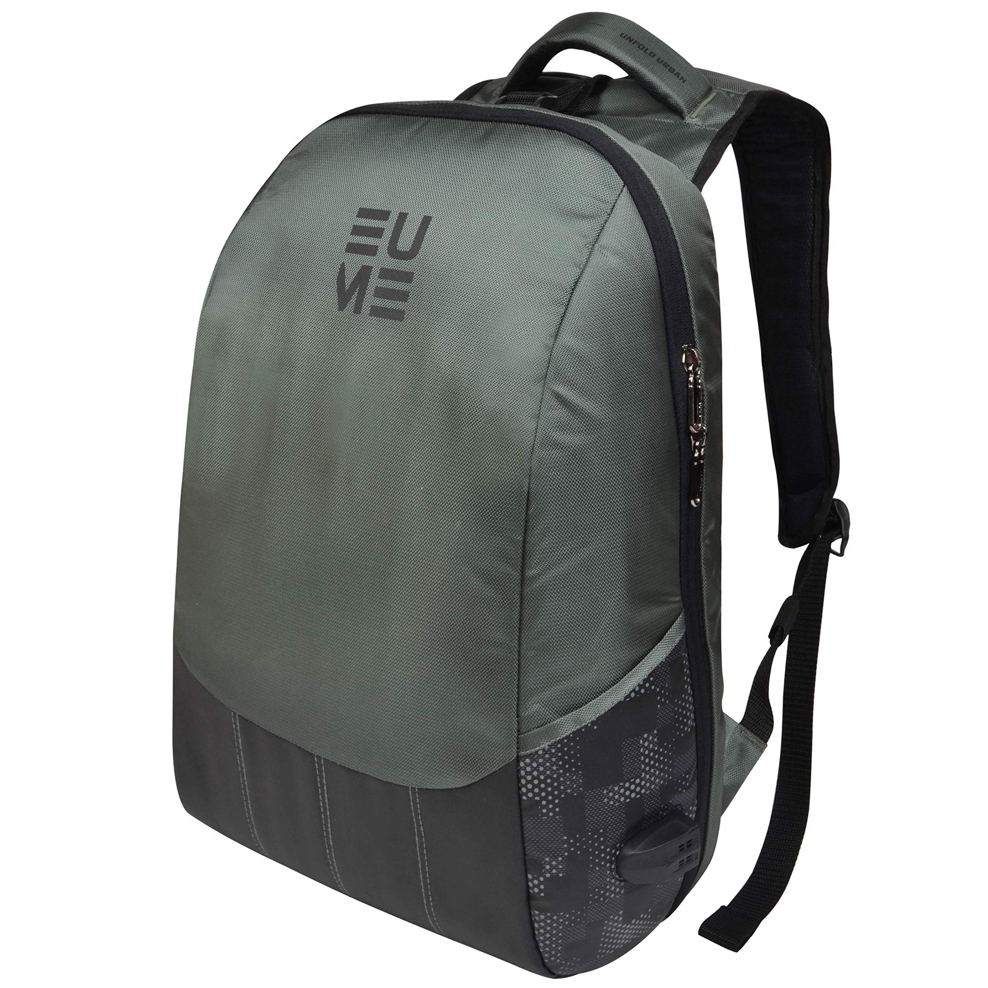 EUME- Wave 26 ltr ANTI-STRESS In-built MASSAGER Laptop Backpack with 2 USB Port (Grey and Black)