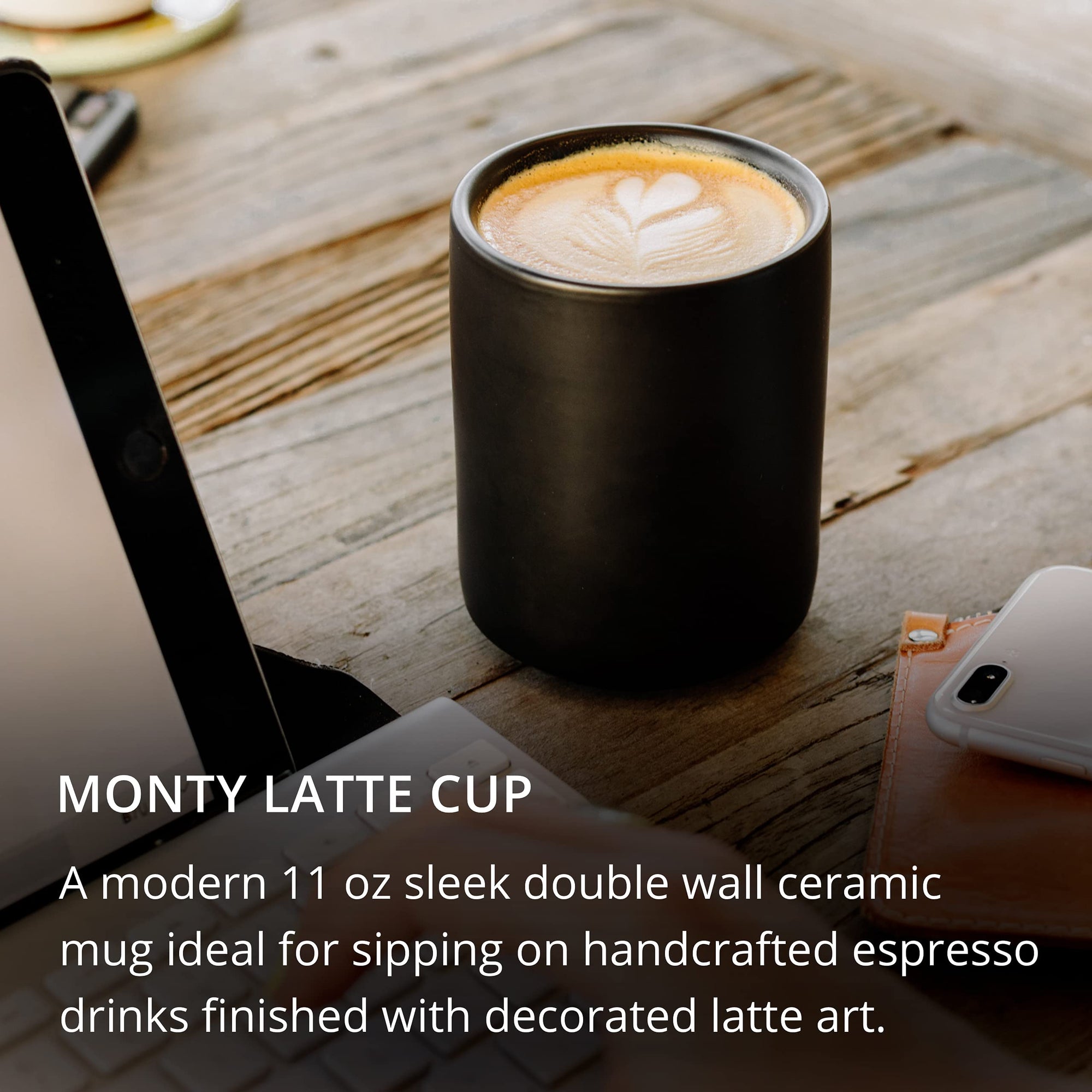 Fellow Monty Milk Art Cups - Black