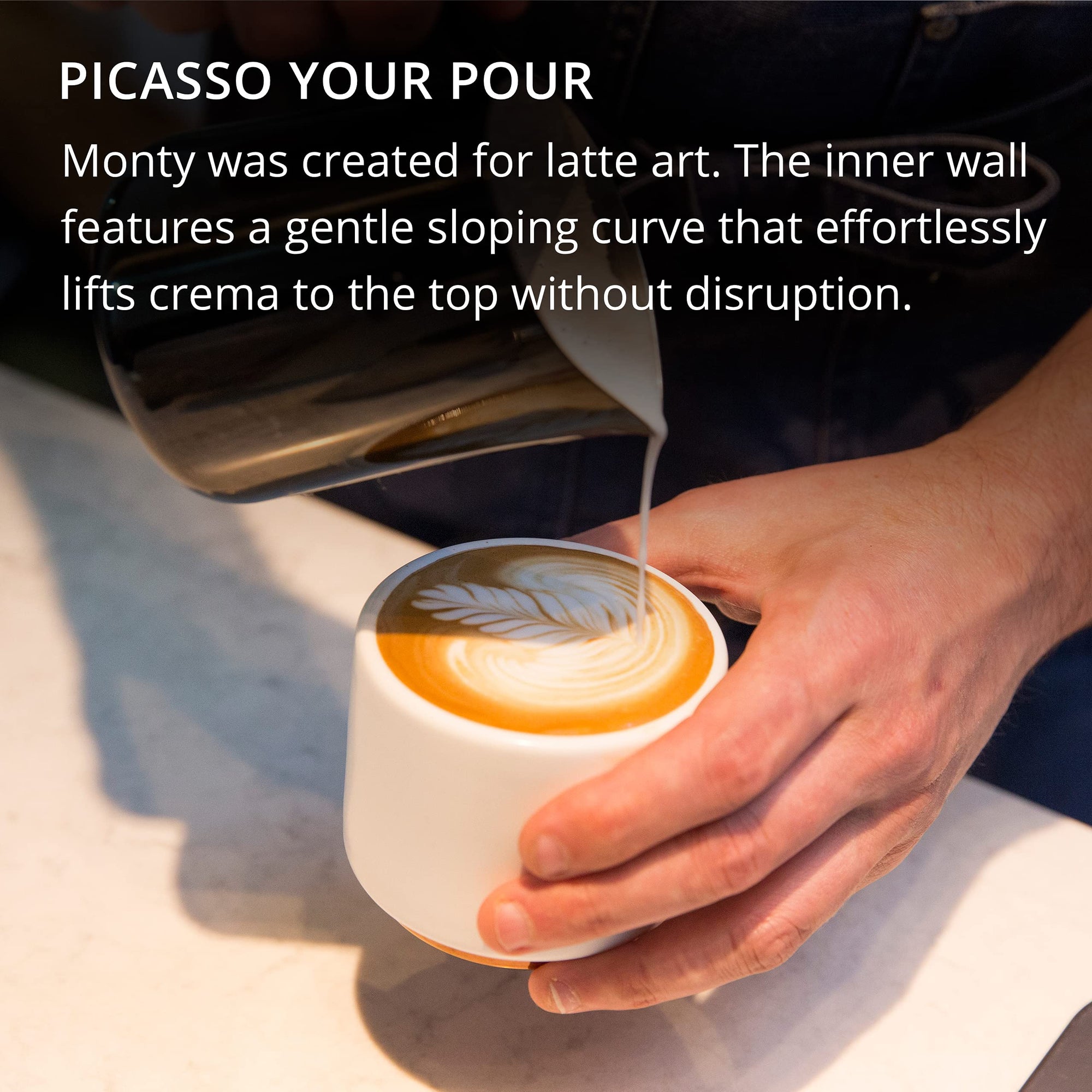 Fellow Monty Milk Art Cups - White