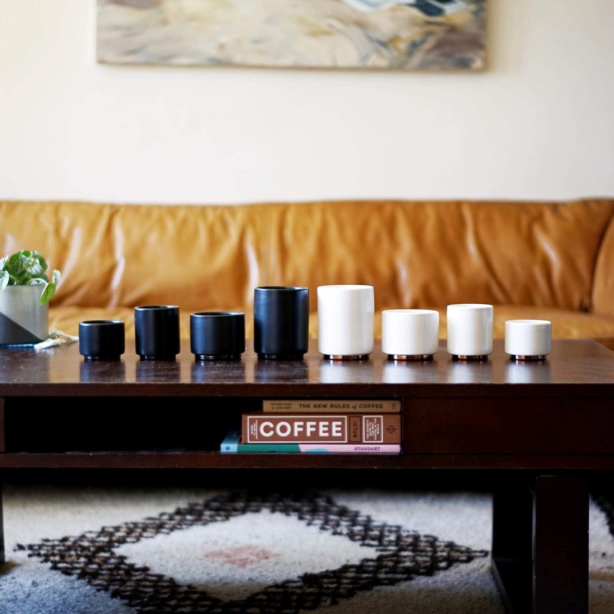 Fellow Monty Milk Art Cups - White