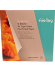Packaging of Frieling Air Fryer Liner Sheets showing the product name and a picture of air fried chicken, indicating the use of the product.
