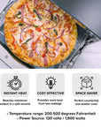 HeatMate Countertop Toaster Oven, Compact Kitchen Appliance with Graphite Heating Technology