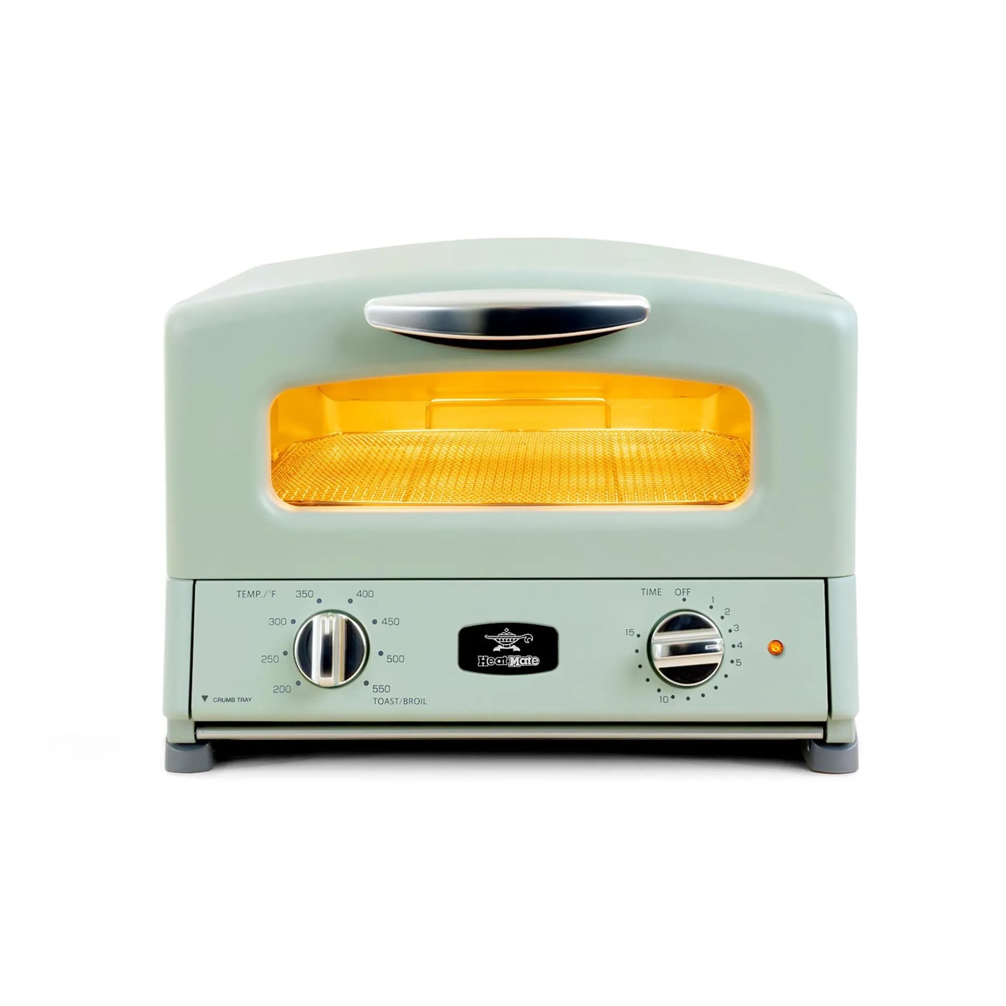 HeatMate Countertop Toaster Oven, Compact Kitchen Appliance with Graphite Heating Technology