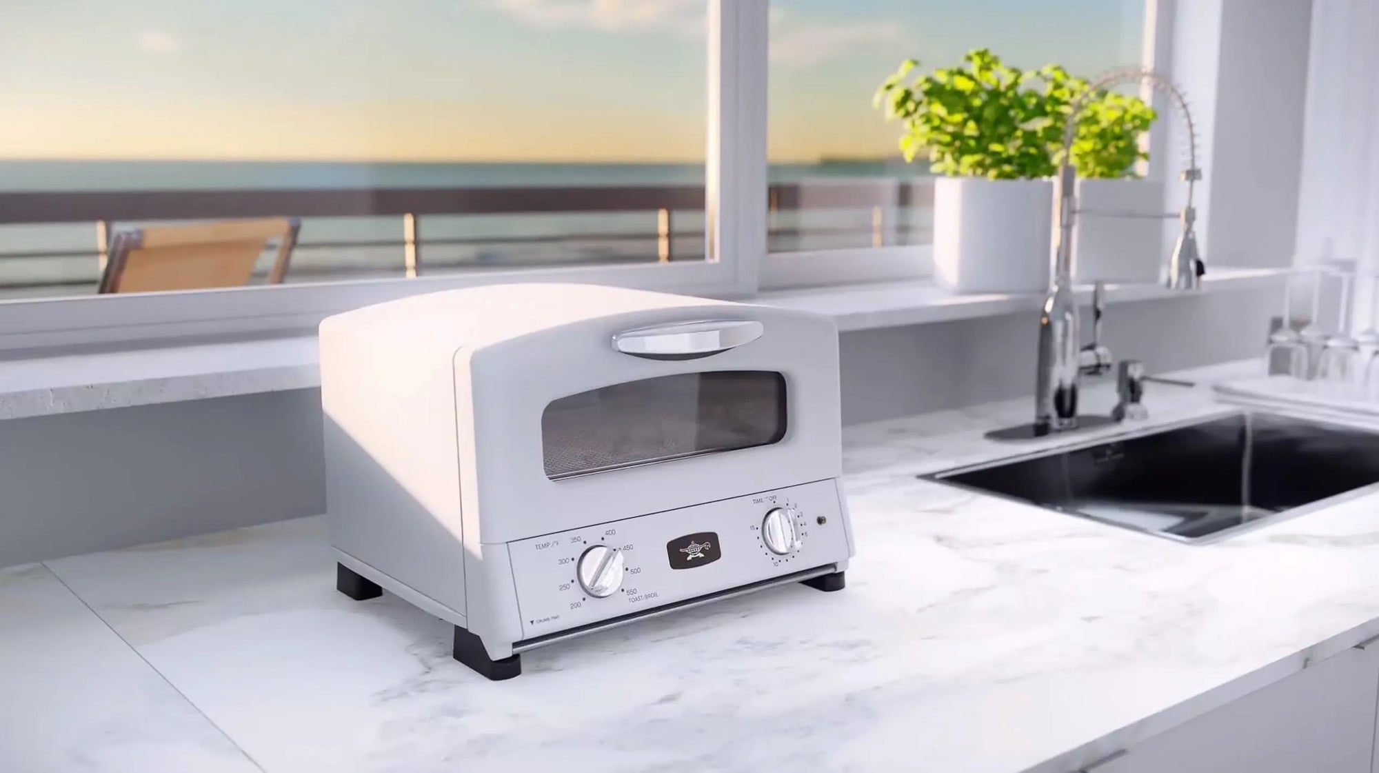 HeatMate Countertop Toaster Oven, Compact Kitchen Appliance with Graphite Heating Technology