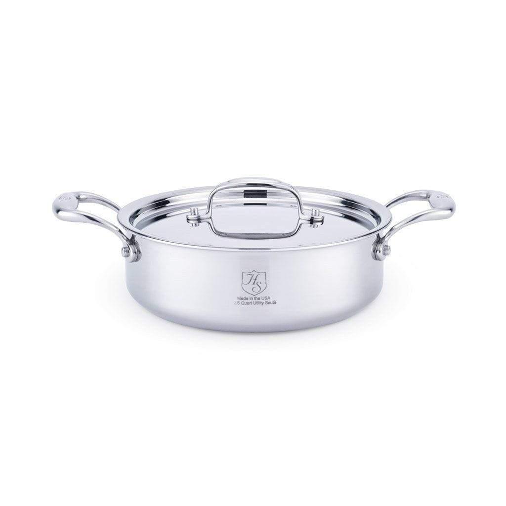 Heritage Steel 5-ply Stainless Sauteuse - 5 Qt. - Thumbnail 2
