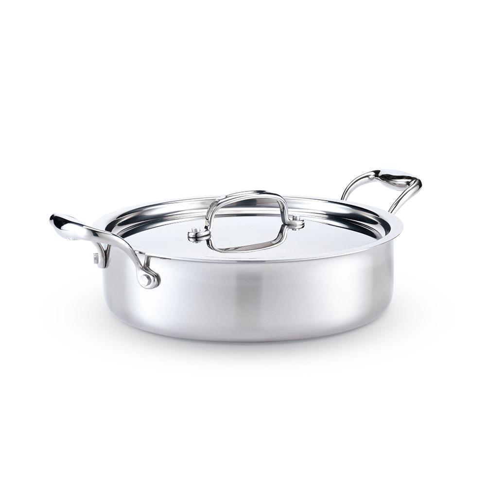 Heritage Steel 5-ply Stainless Sauteuse - 5 Qt.