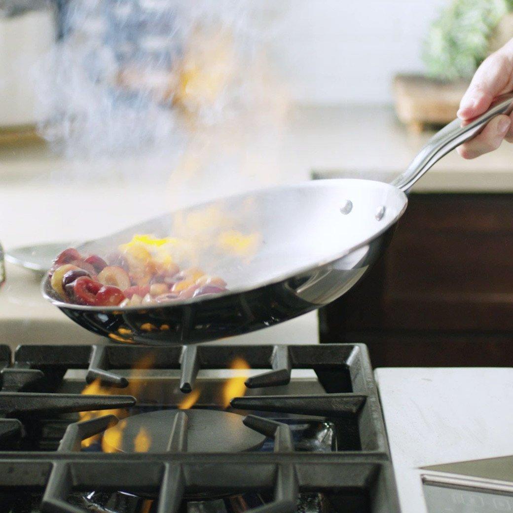 Heritage Steel 5-ply Stainless Fry Pan Set - 8.5″ & 10.5″ - Thumbnail 3