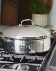 Heritage Steel 5-ply Stainless Rondeau with Lid