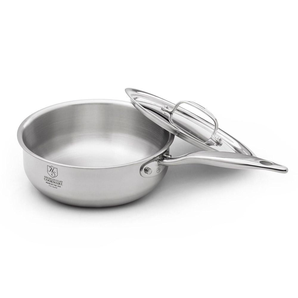 Heritage Steel 5-ply Stainless Saucepan with Lid