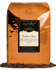 5 lb J.L. Hufford Trucker's Brew coffee bag with coffee beans on a white background