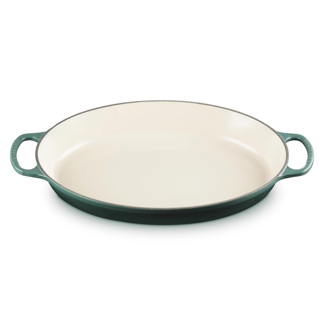 Le Creuset 3 qt Enameled Cast Iron Signature Oval Baker, Sand Interior - Thumbnail 3