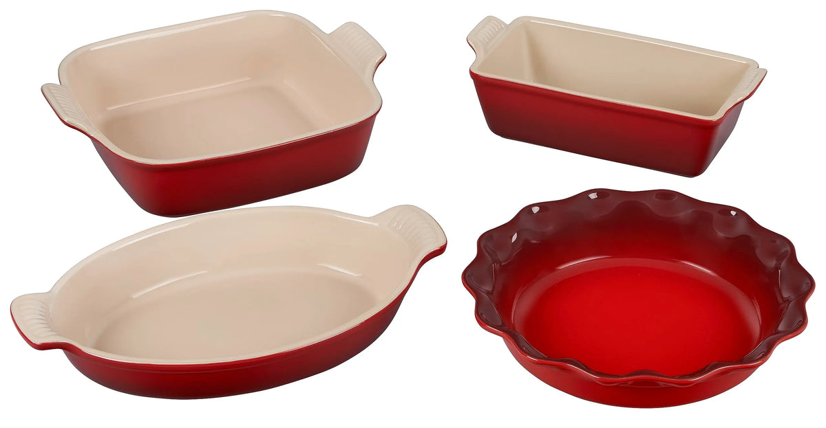 Le Creuset Heritage 4-Piece Bakeware Set | J.L. Hufford