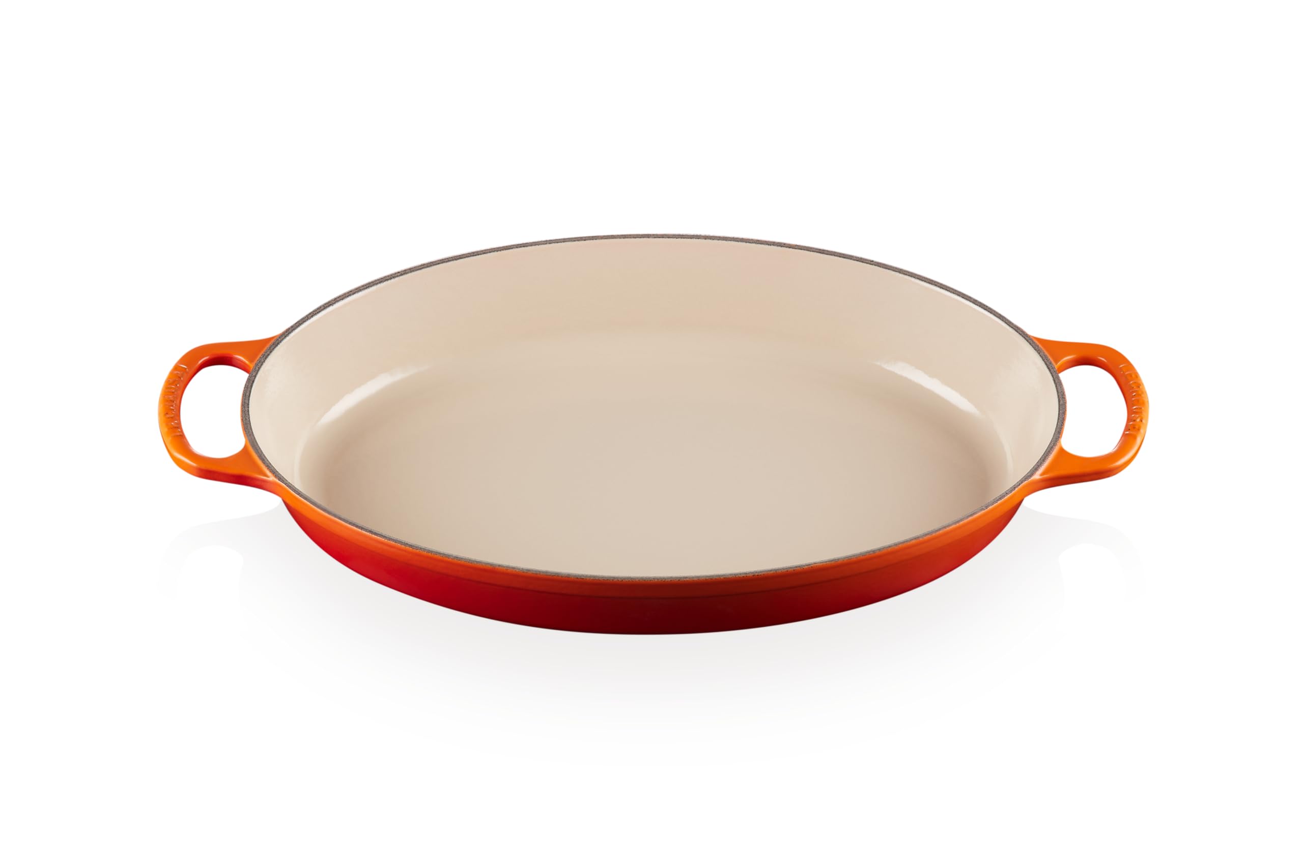 Le Creuset 3 qt Enameled Cast Iron Signature Oval Baker, Sand Interior - Thumbnail 2