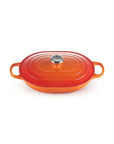 Le Creuset Enameled Cast Iron Signature Oval Casserole with Lid, 3.75 qt.