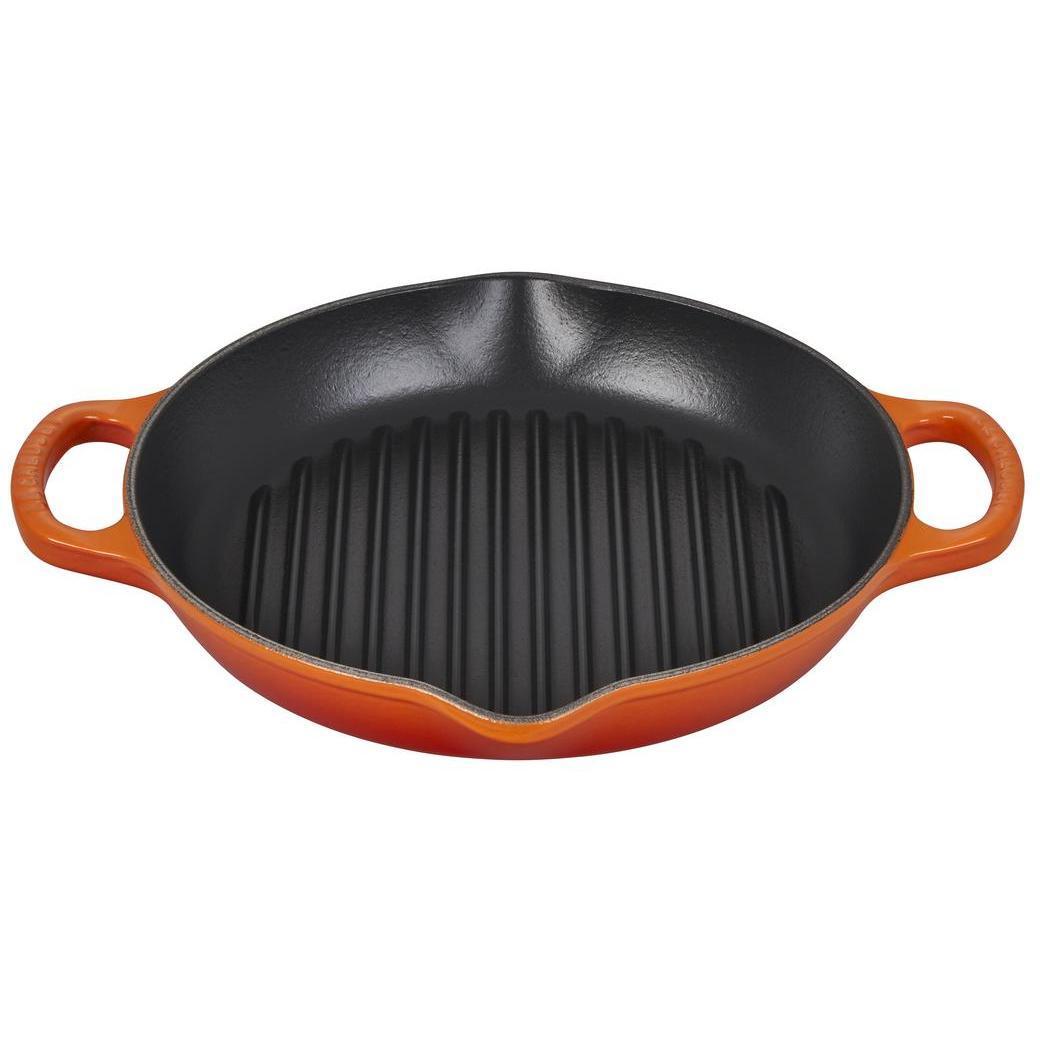 Le Creuset Signature 9.75″ Deep Round Grill Pan - J.L. Hufford
