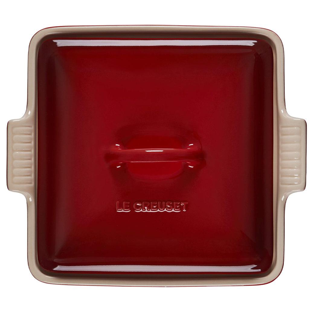 Le Creuset 2.5 qt (9-Inch) Stoneware Heritage Covered Square Casserole - J.L. Hufford
