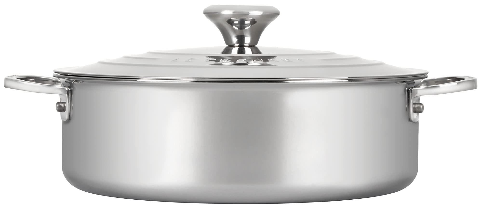 Le Creuset 4.5 qt. Stainless Steel Rondeau - Thumbnail 3