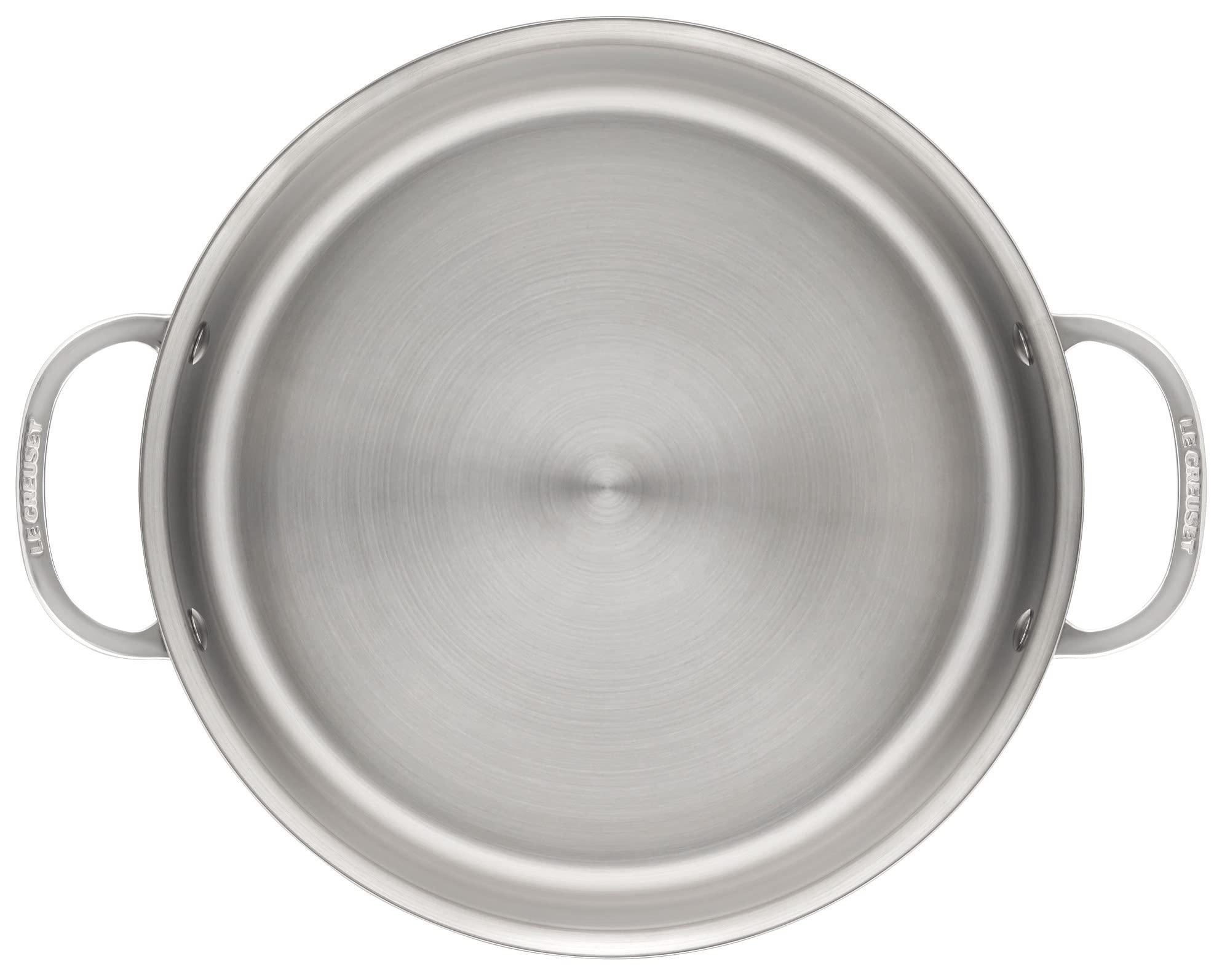 Le Creuset 4.5 qt. Stainless Steel Rondeau - Thumbnail 4