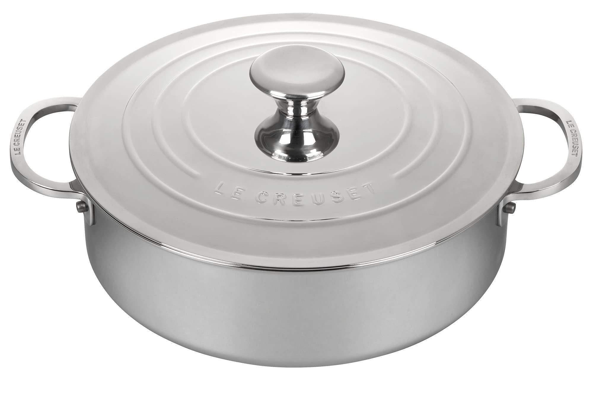 Le Creuset 4.5 qt. Stainless Steel Rondeau - Thumbnail 2