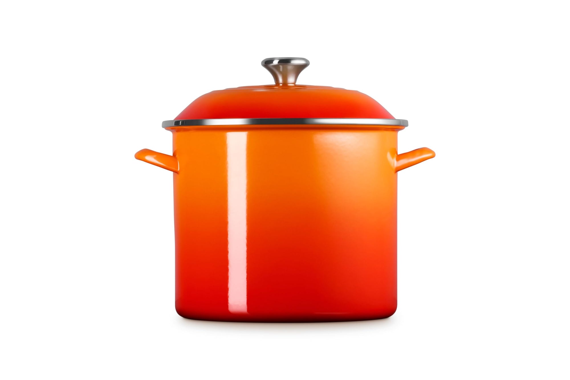 Front view of flame pot and flame lid on a white background