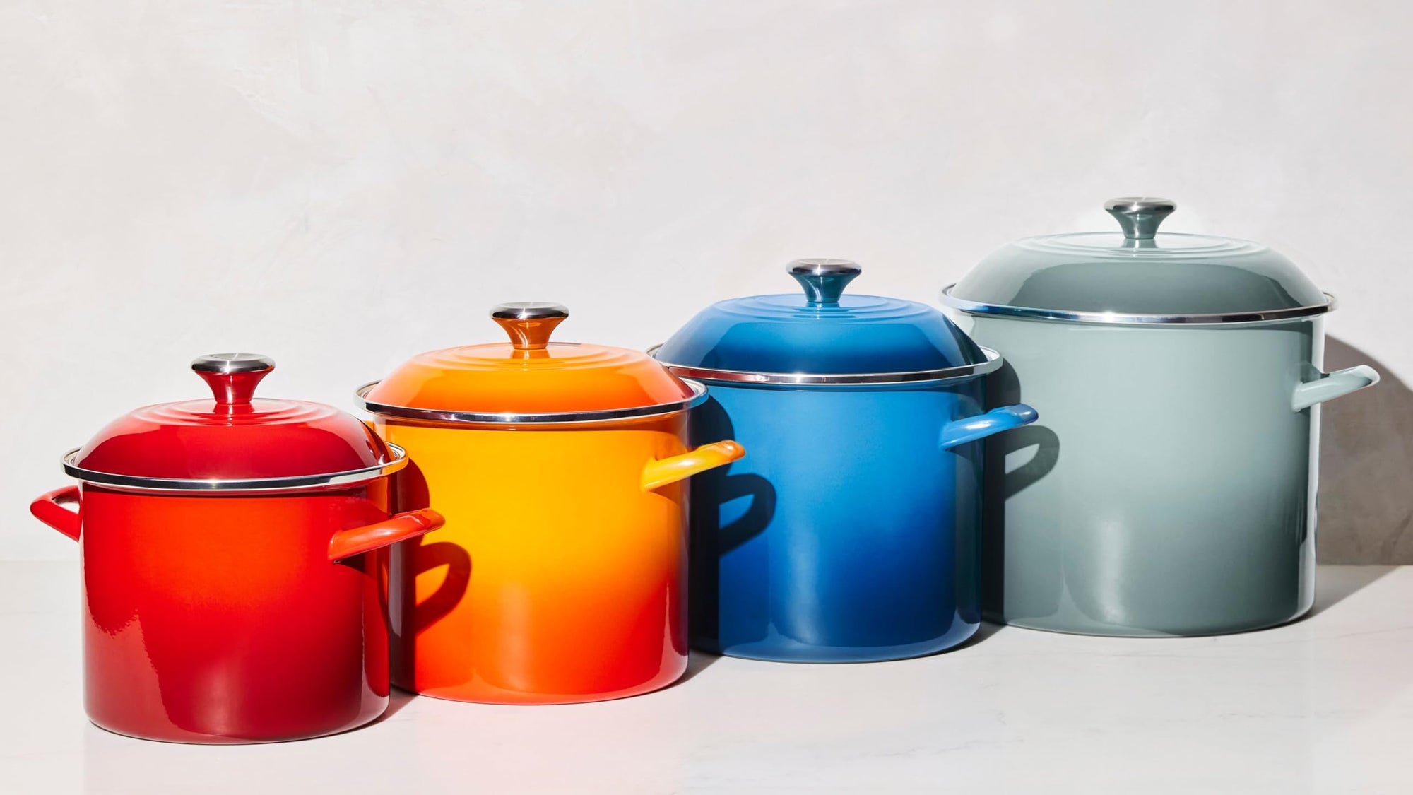 Le Creuset Enamel on Steel Traditional Stockpot, 16 qt.,  with Stainless Steel Knob