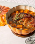 Le Creuset Enameled Cast Iron Figural Pumpkin Cocotte, 4 qt., w/Copper Knob