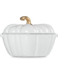 Le Creuset Enameled Cast Iron Figural Pumpkin Cocotte, 4 qt., w/Copper Knob