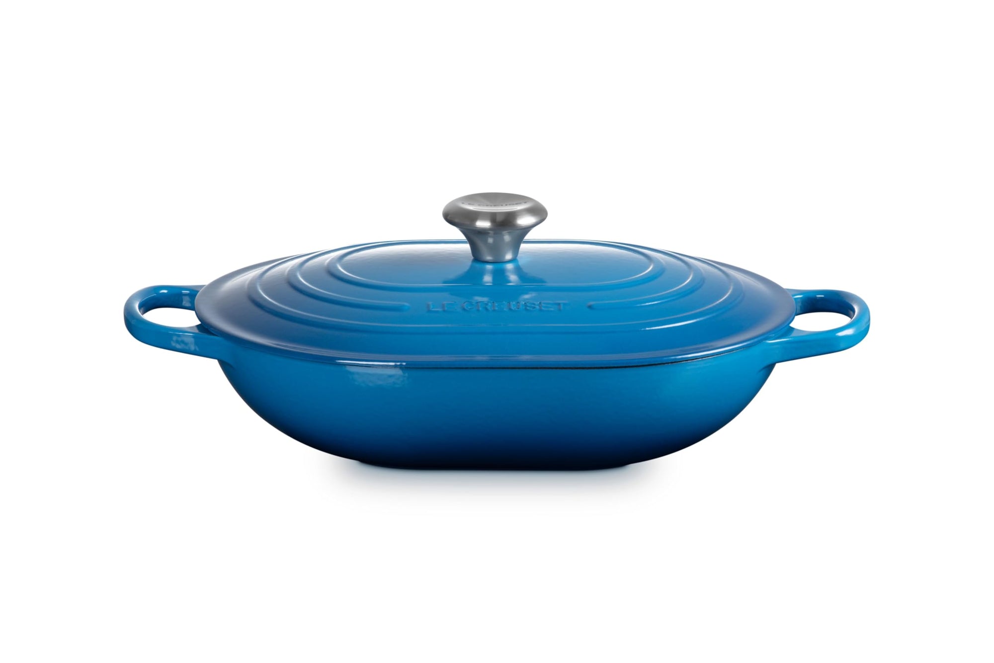 Le Creuset Enameled Cast Iron Signature Oval Casserole with Lid, 3.75 qt.