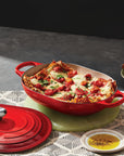 Le Creuset Enameled Cast Iron Signature Oval Casserole with Lid, 3.75 qt.