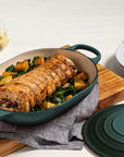 Le Creuset Enameled Cast Iron Signature Oval Casserole with Lid, 3.75 qt.