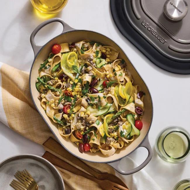Le Creuset Enameled Cast Iron Signature Oval Casserole with Lid, 3.75 qt.