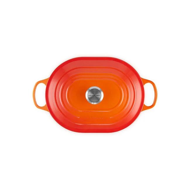 Le Creuset Enameled Cast Iron Signature Oval Casserole with Lid, 3.75 qt.