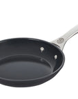 Le Creuset Essential Non-stick Ceramic 8" Fry Pan with handle displayed on a white background