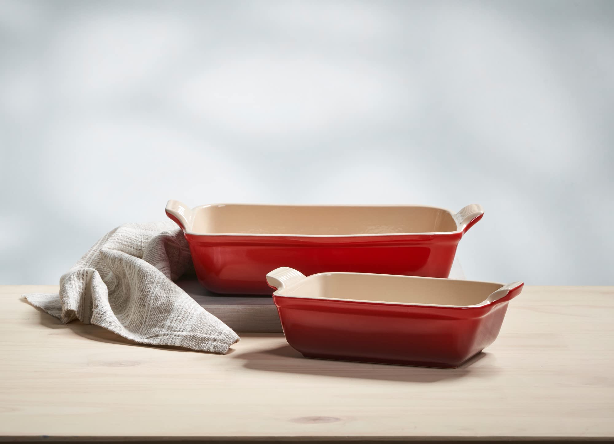 Le Creuset Heritage Stoneware Rectangular Dishes - Set of 3