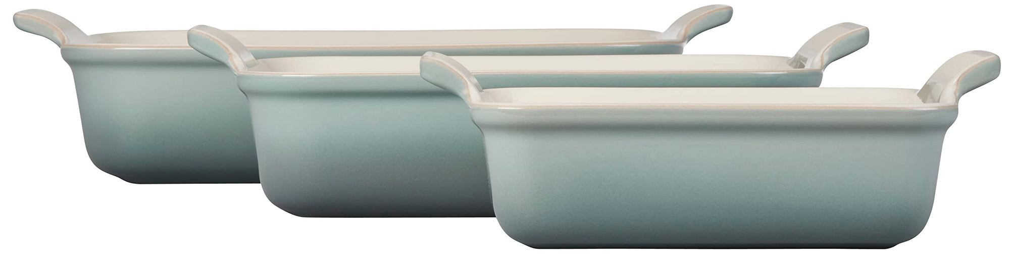 Le Creuset Heritage Stoneware Rectangular Dishes - Set of 3