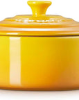 Side view of Nectar Le Creuset Mini Round Cocotte 8 oz displayed on a white background